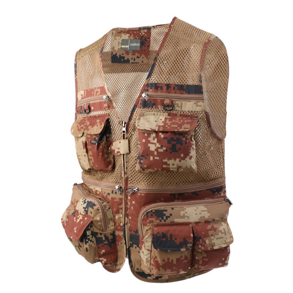 Fishing Vest Breathable Jacket Photography Hiking Hunting Lightweight Mesh Vest