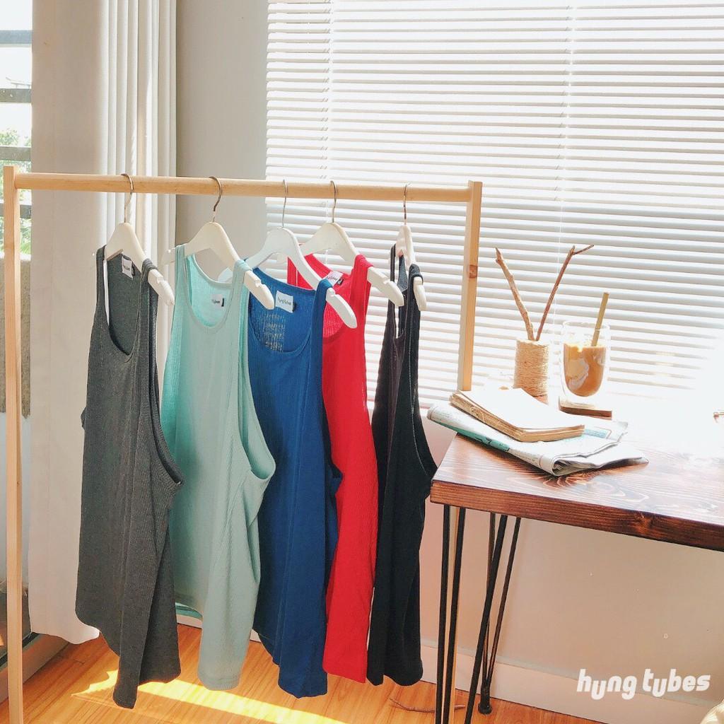 Áo ba lỗ màu sắc thể thao đi du lịch biển thể dục Hung Tubes đủ màu chất cotton có sỉ