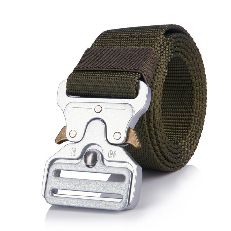 Chiến Thuật Quân Đội Đai Nylon Quân Sự Có Khóa Kim Loại SWAT Cảnh Sát Làm Nhiệm Vụ Cinto Nam Huấn Luyện Chiến Thuật Thắt Dây Eo Săn Bắn Phụ Kiện