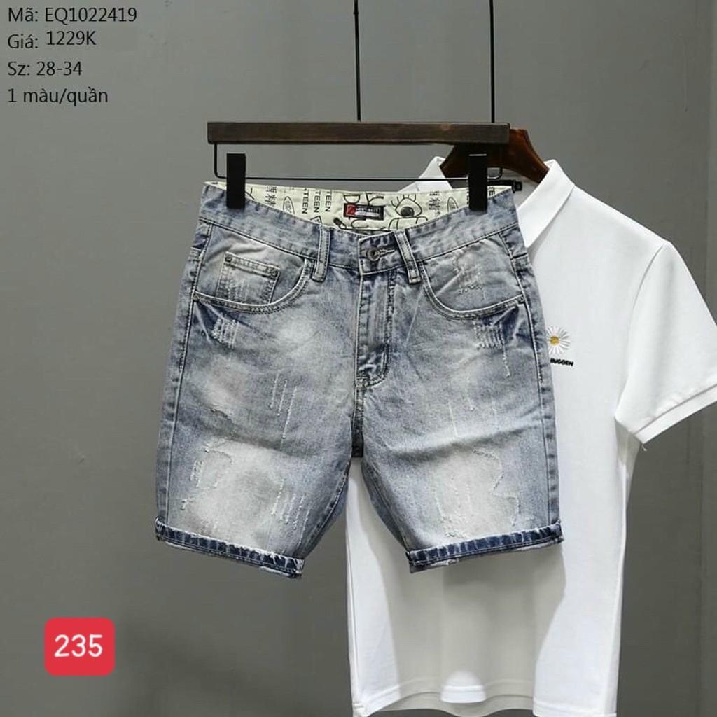Quần short jean nam xước cao cấp vải co dãn hàng siêu đẹp hottrend Phuongnamshop20 f6