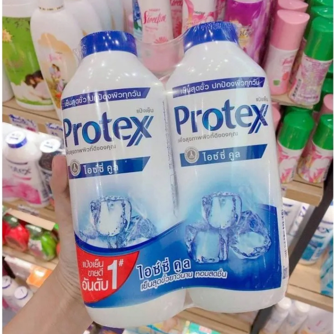 Phấn lạnh thấm hút mồ hôi làm mát cơ thể Protex Thái Lan 140g