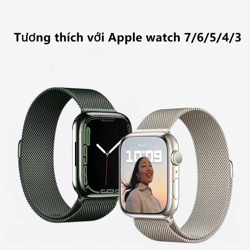 Dây đeo đồng hồ bằng thép không gỉ cho for Apple Watch Ultla Series 2/3/4/5/SE/6/7/8 watch strap 38/40/42/44/41/45/49mm