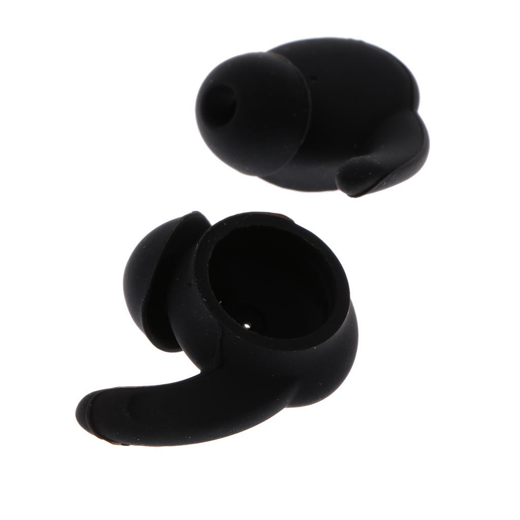 3 pair Silicone Replacement Ear Buds Tips - Black for Huawei Honor xSport AM61 Headset Noise Isolation Headphones Sport