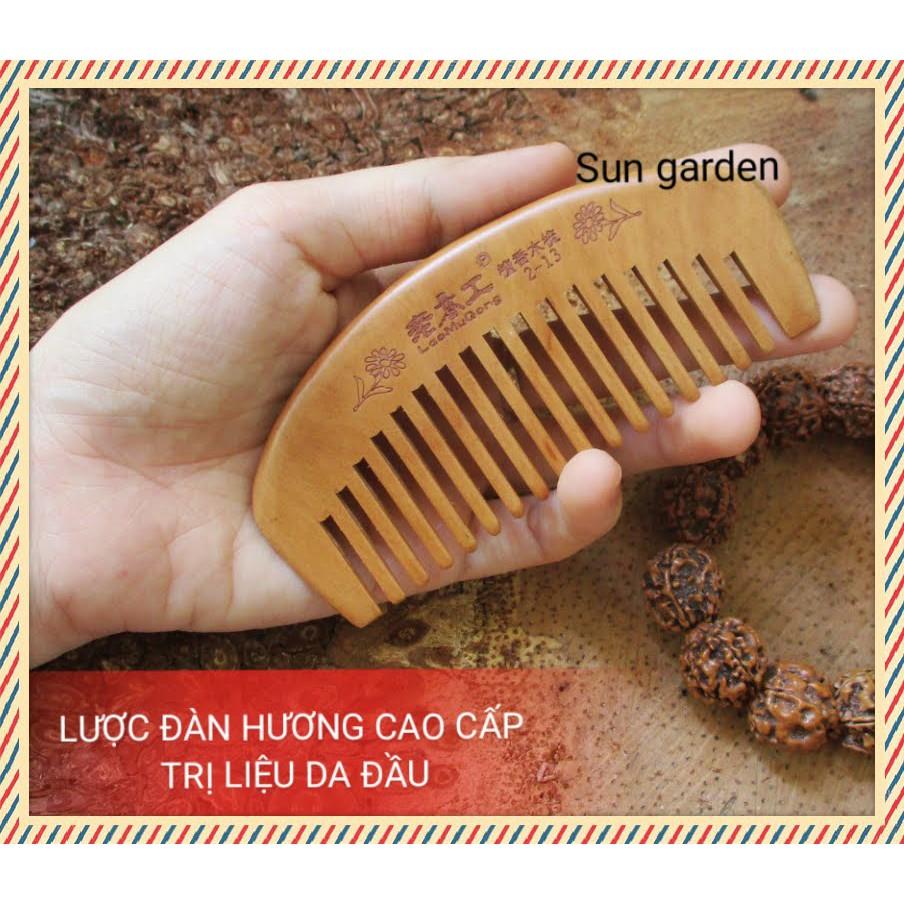 LƯỢC GỖ ĐÀN HƯƠNG CHẢY TÓC CHỐNG TĨNH ĐIỆN