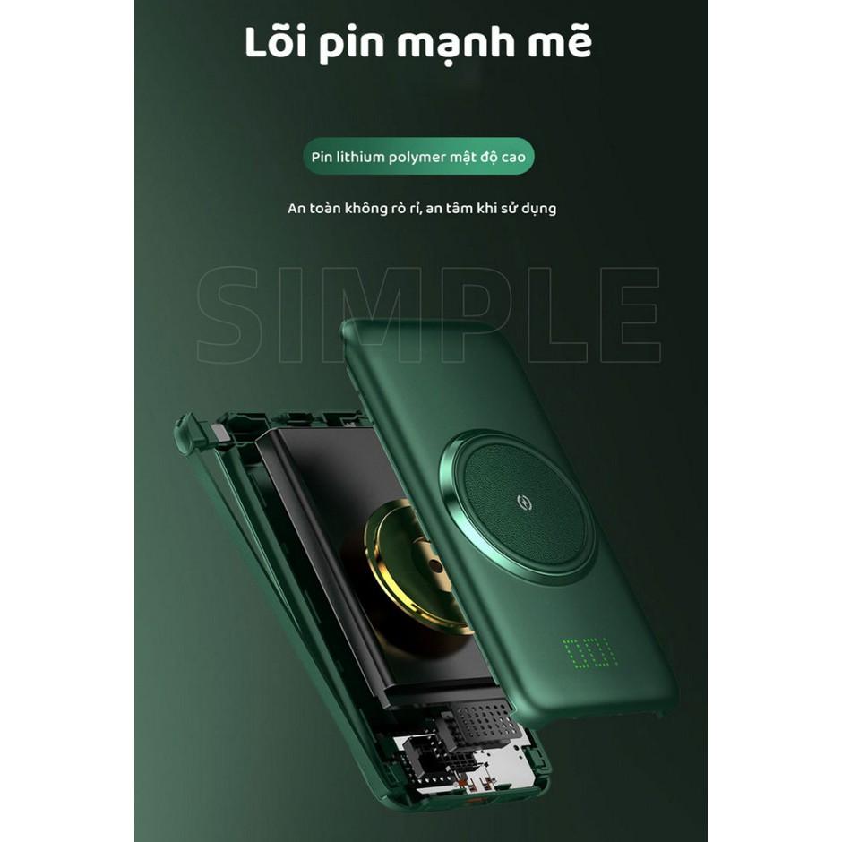 Pin dự phòng không dây tích hợp cáp sạc P1 GreenPower 20.000mAh - Home and Garden