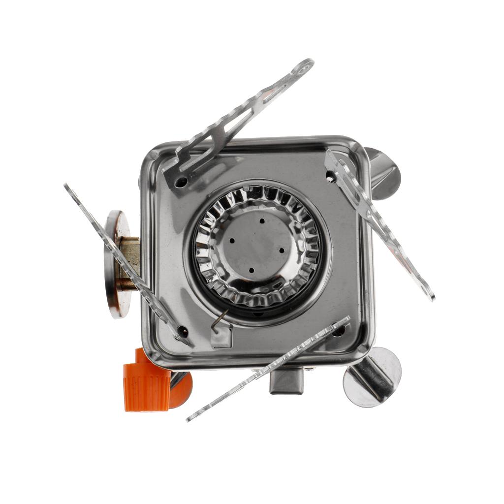 Outdoor Portable Square-Shaped Gas Butane Burner Camping Hiking Picnic Stove