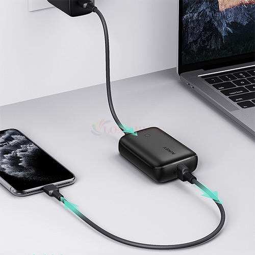 Sạc dự phòng Aukey Basix Mini PD 20W QC3.0 10000mAh PB-N83S - Hàng chính hãng