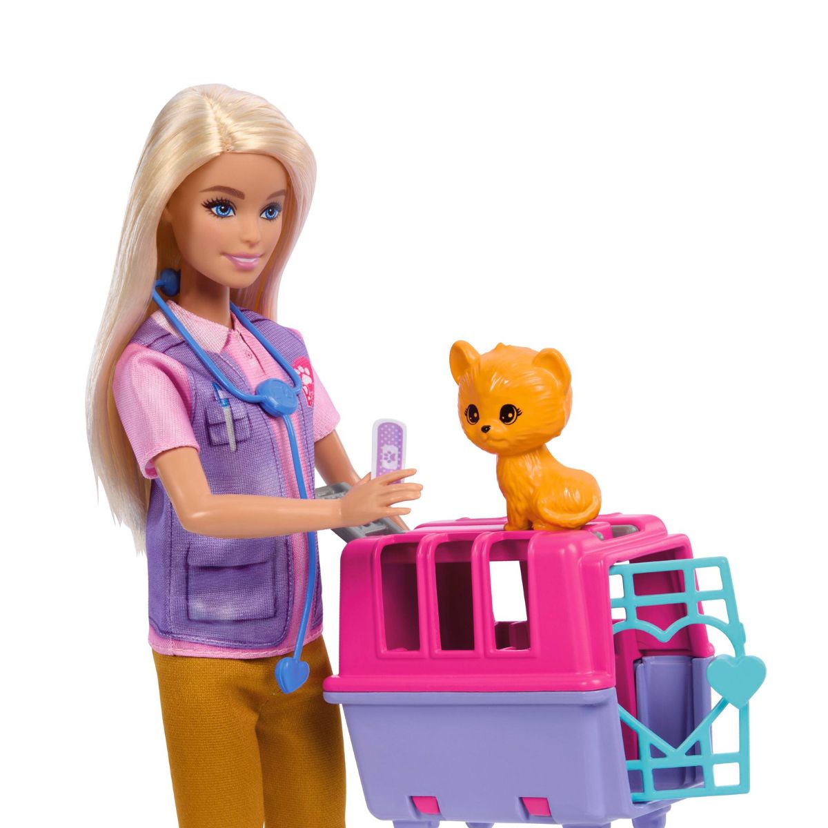 Đồ Chơi Búp Bê Barbie Và Trạm Cứu Hộ Động Vật BARBIE HRG50