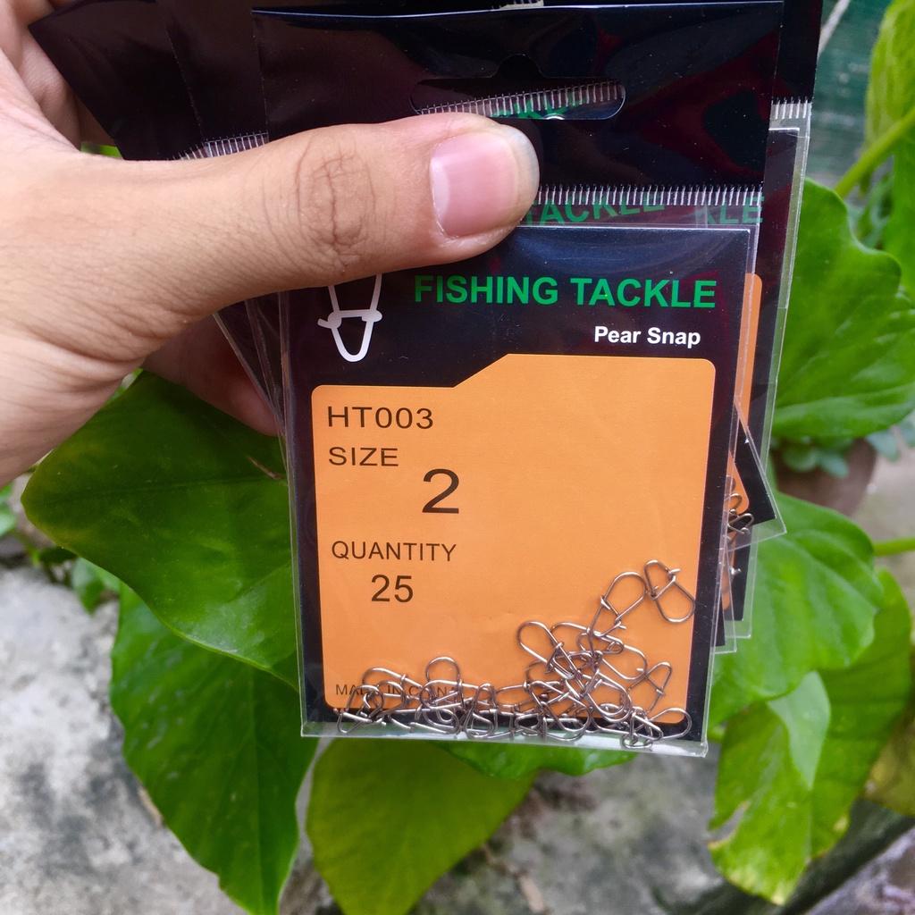 Vỉ 25 khóa lure snap cao cấp Phukiencaulure25 combo 25 khóa lure snap cao cấp