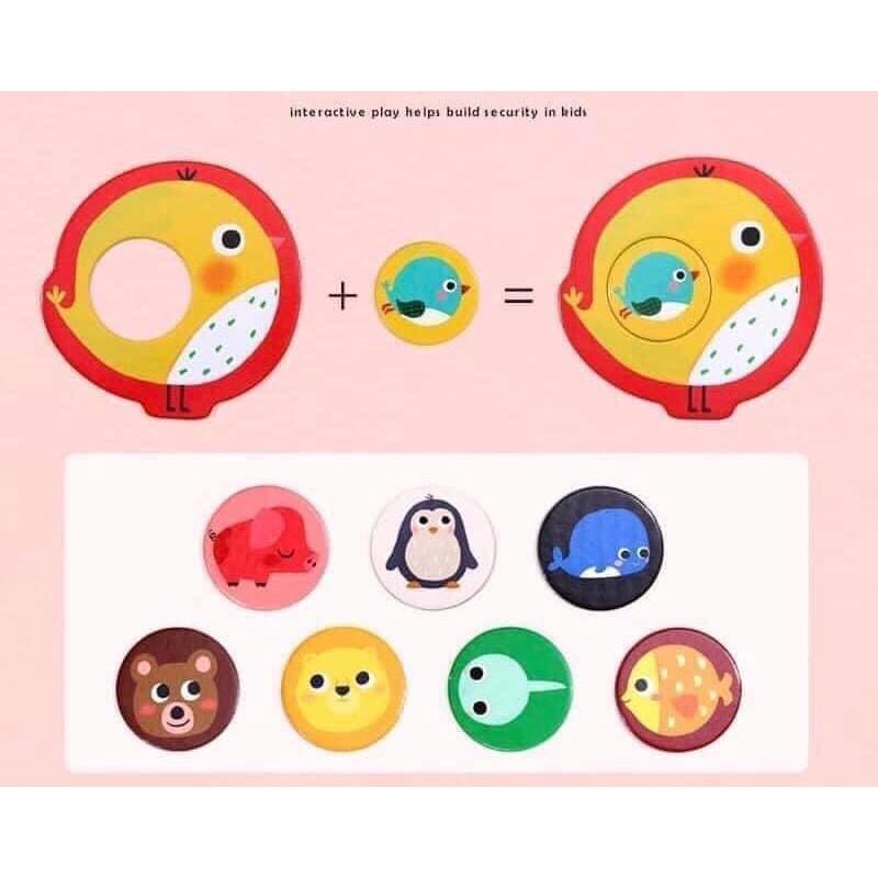 ️ĐỒ CHƠI XẾP HÌNH️ BABY PUZZLE GHÉP HÌNH 2 MẢNH ĐẦU ĐỜI 24 CHI TIẾT PHÙ HỢP CHO BÉ TỪ 1.5Y