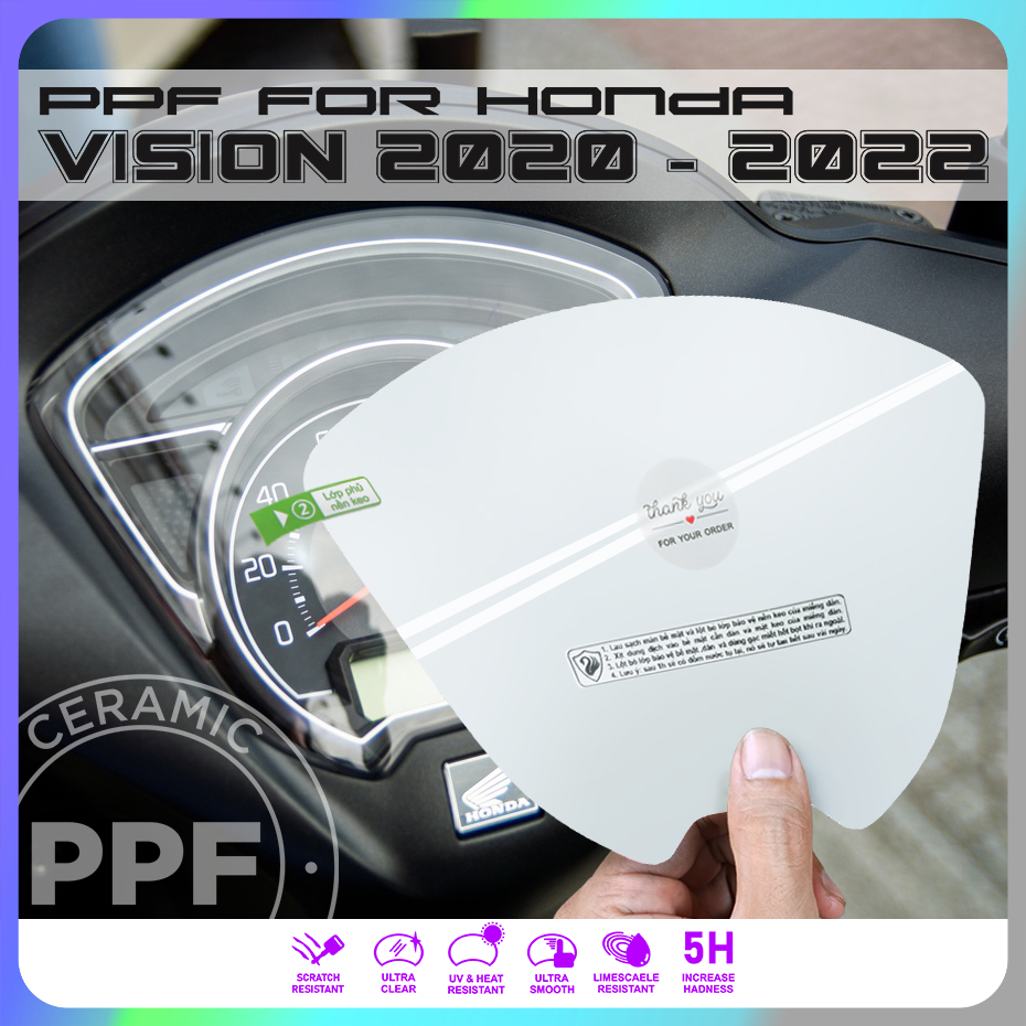 Miếng dán PPF mặt đồng hồ dành cho xe Vision