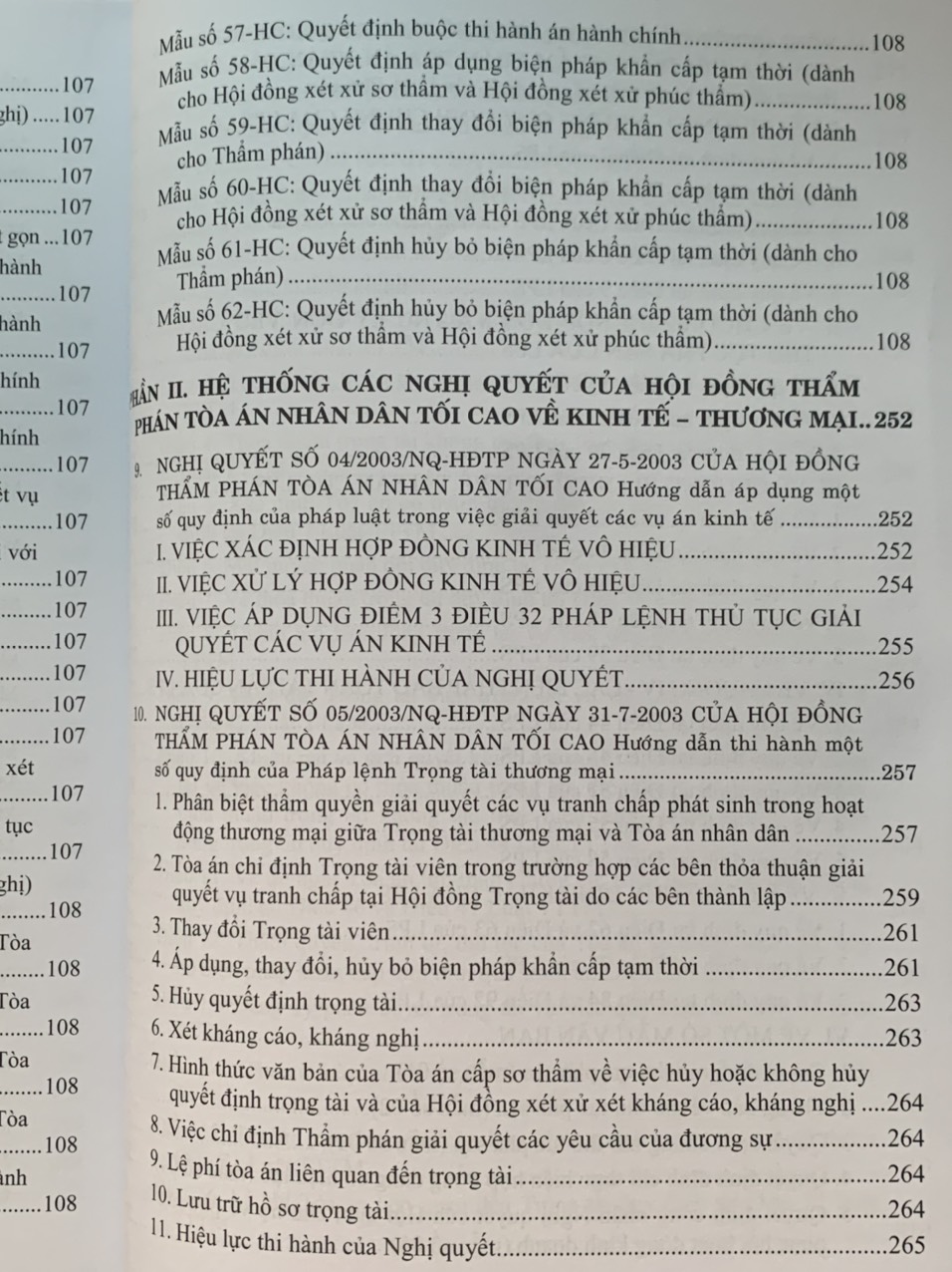 Hệ Thống Các Nghị Quyết Của Hội Đồng Thẩm Phán Tòa Án Nhân Dân Tối Cao Về Hành Chính, Kinh Tế, Thương Mại Và Hôn Nhân Gia Đình Từ Năm 2000 Đến 2023 