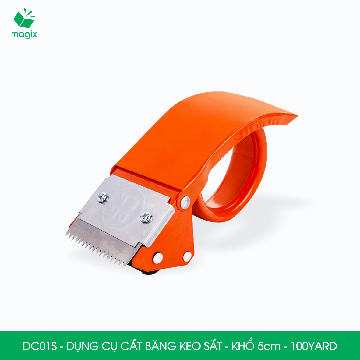 DC01S - Đồ cắt băng keo sắt khổ 5cm loại 100yard - Dụng cụ cắt băng keo, dao cắt băng dính