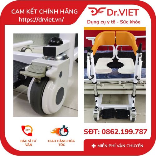 Khung đẩy có ghế ngồi, có tay nâng TAJERMY-TJM-KD02  trợ thủ đắc lực cho những người gặp khó khăn trong việc di chuyển  từ khung đẩy sang ghế sofa, giường, nhà vệ sinh, ghế,... hoặc giúp y tế, người nhà dễ dàng chăm sóc bệnh