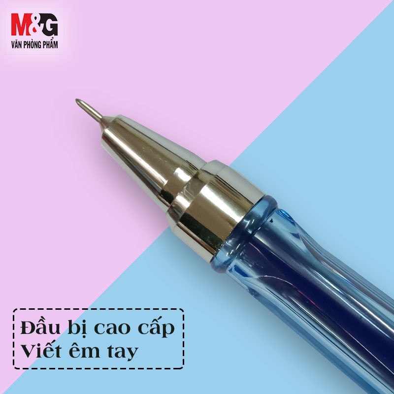 Combo 5 cây bút nước - bút gel 0.5mm M&G - AGP11535B mực xanh