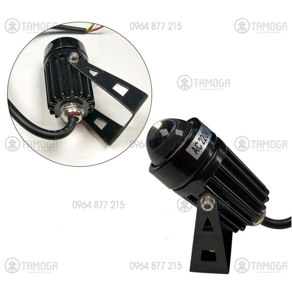 ◕ Đèn rọi tường cột cây ngoài trời DR 3021 - 10W thân đen as vàng