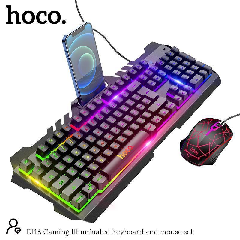 Bộ Bàn Phím Chuột Gaming Di16 LED RGB