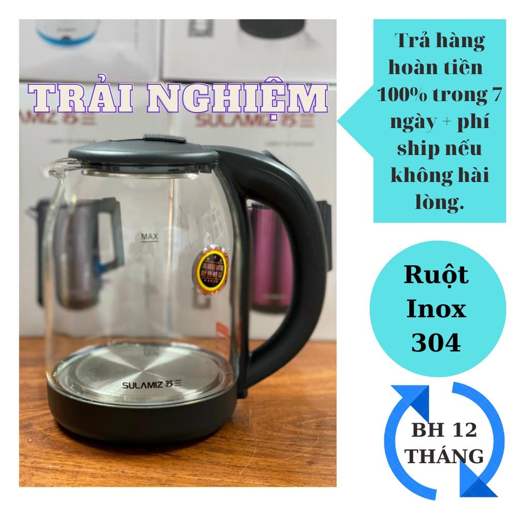 Ấm siêu tốc, bình đun siêu tốc inox 2 lớp 304 dung tích 1.8L, 2L, 2.3L