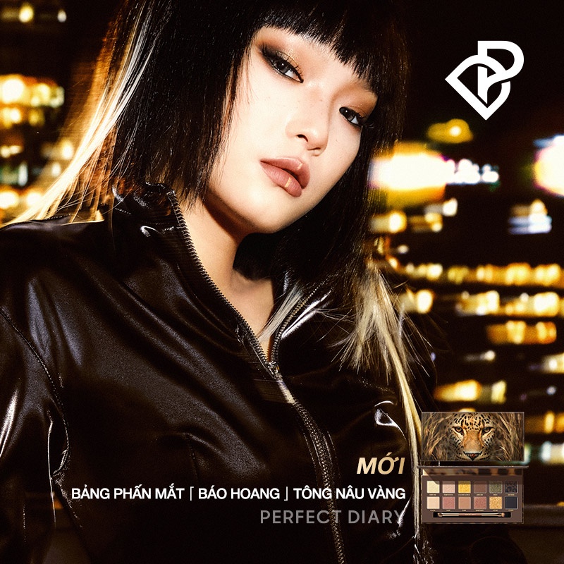 Bảng Phấn Mắt Perfect Diary Bảng Màu Báo Hoang Leopard 14g Kèm Cọ