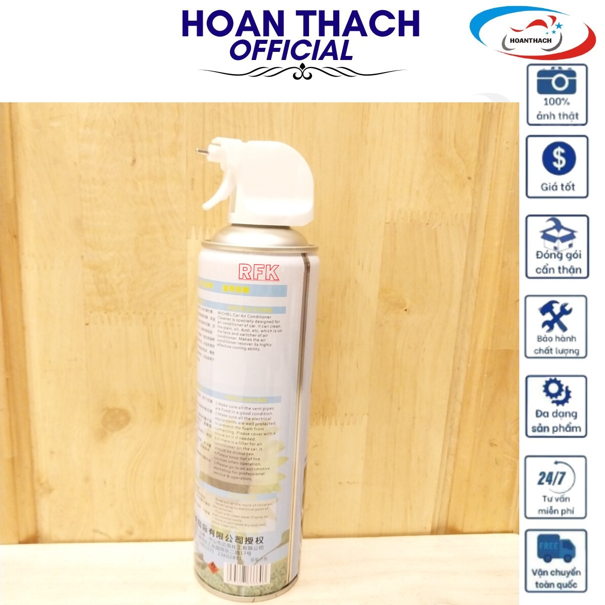 Chai Vệ Sinh Điều Hòa Michel Air Conditioner Clear Dùng cho mọi dòng xe HOANTHACH SP019554