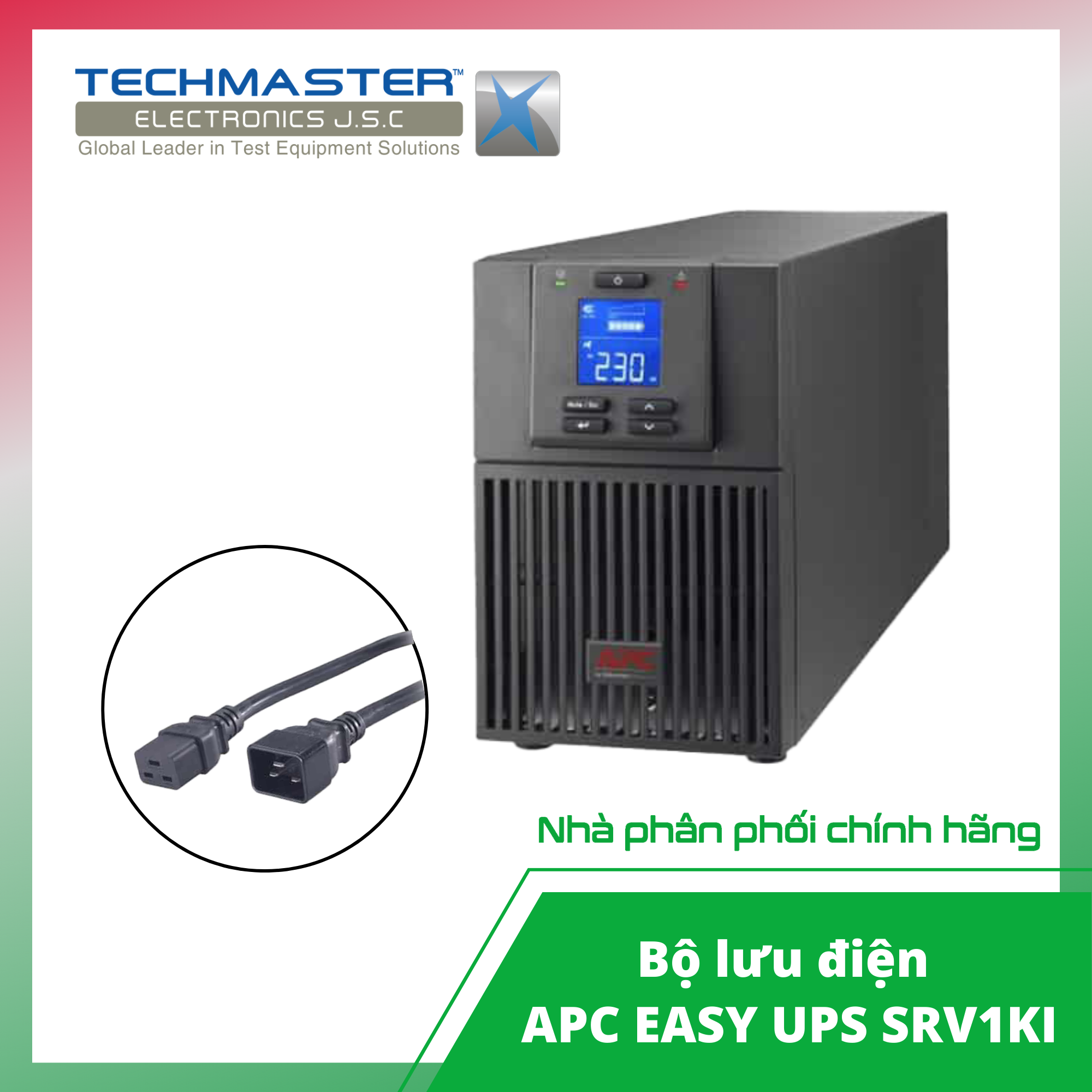 Bộ lưu điện APC EASY UPS SRV1KI (Hàng chính hãng, Bảo hành 12 tháng)