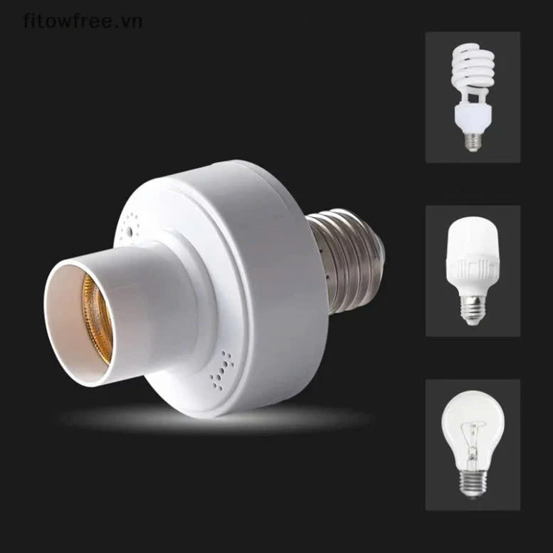 Đui Đèn Cảm Biến Chuyển Động Tự Bật Tắt E27, Đuôi Đèn Xoáy Cảm Ứng Radar Tiết Kiệm Điện - HÀNG CHÍNH HÃNG