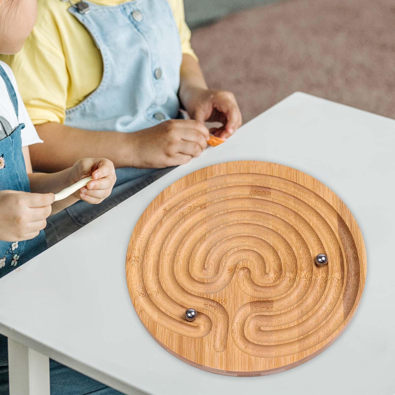 Wooden Labyrinth Game Educational Learning Toy for Children Kids Toddler