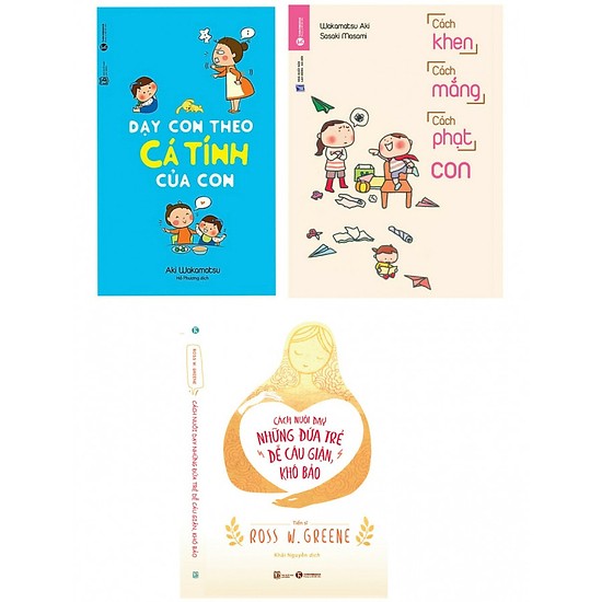 Combo Sách Nuôi Dạy Con: Cách Khen, Cách Mắng, Cách Phạt Con + Dạy Con Theo Cá Tính Của Con + Cách Nuôi Dạy Những Đứa Trẻ Dễ cáu Giận, Khó Bảo (Tặng kèm Sổ tay Cung Hoàng Đạo)