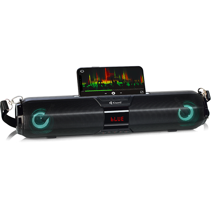 Loa Kisonli Bluetooth Không Dây KS-900 Tích Hợp Đồng Hồ, TF, FM - HÀNG CHÍNH HÃNG