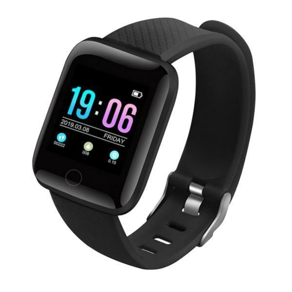2X 116plus Bluetooth Smart Bracelet Touch  Smart Wristband Black