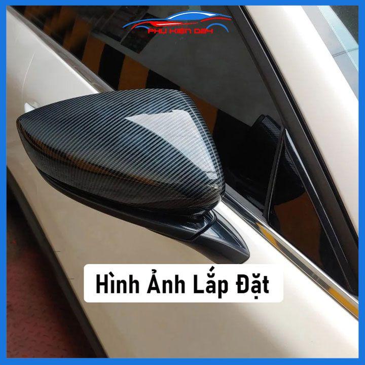 Ốp gương Mazda CX30 CX-30 2020-2021--2022-2023 vân Cacbon bảo vệ chống trầy trang trí làm đẹp xe