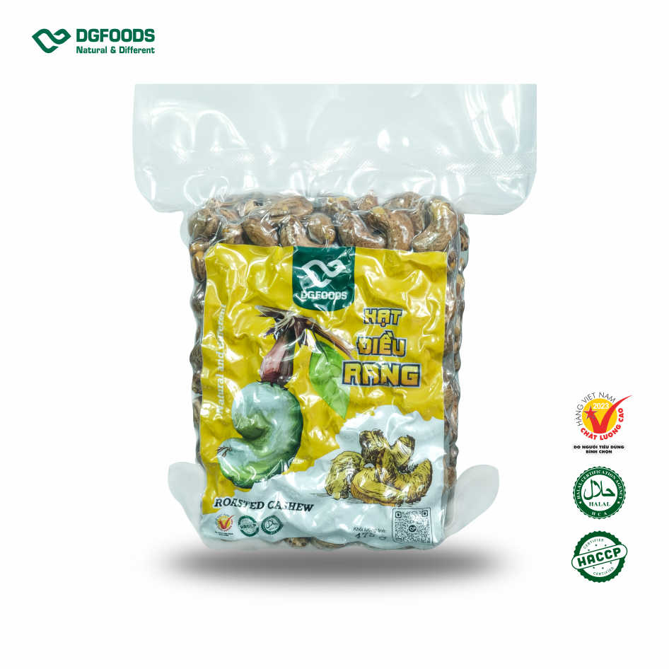 Hạt điều rang cao cấp 475g DGfoods/Roasted cashew/HVNCLCL/HACCP/HALAL/hạt điều bình phước/ Đặc sản Cần Thơ, Ăn chay