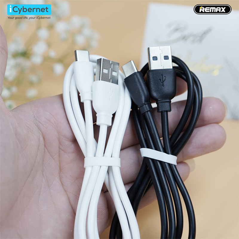 Hình ảnh Cáp sạc và truyền dữ liệu 2.4A Remax RC-138a USB to TypeC  - Hàng chính hãng