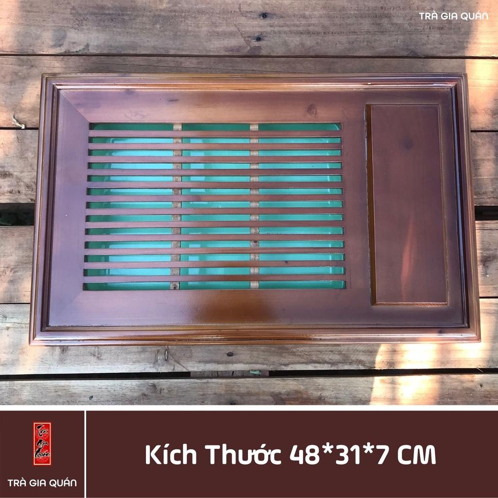 Khay Trà Gỗ Thông Cao Cấp Hình Chữ Nhật Kích Thước 48*31*7 KT 69