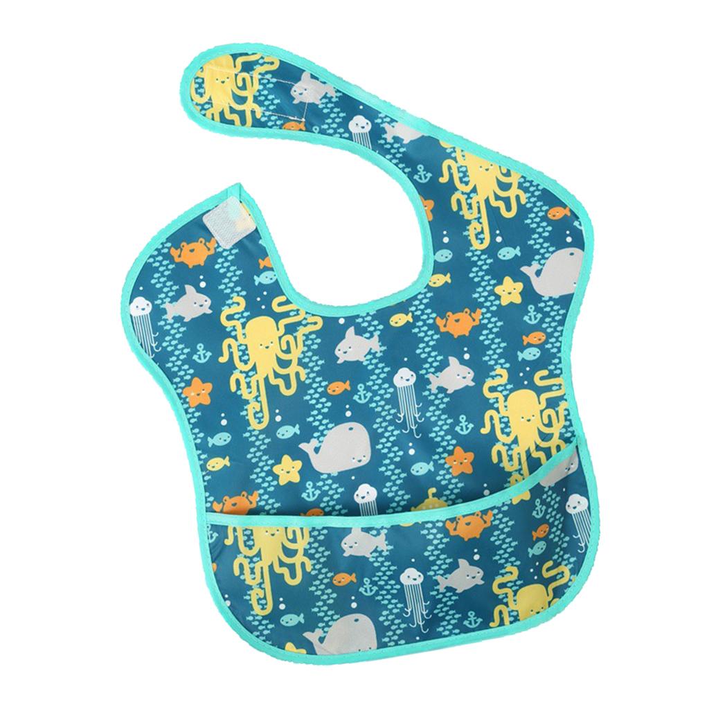 Drooling Teething Waterproof Feeding Bib for Baby Toddlers