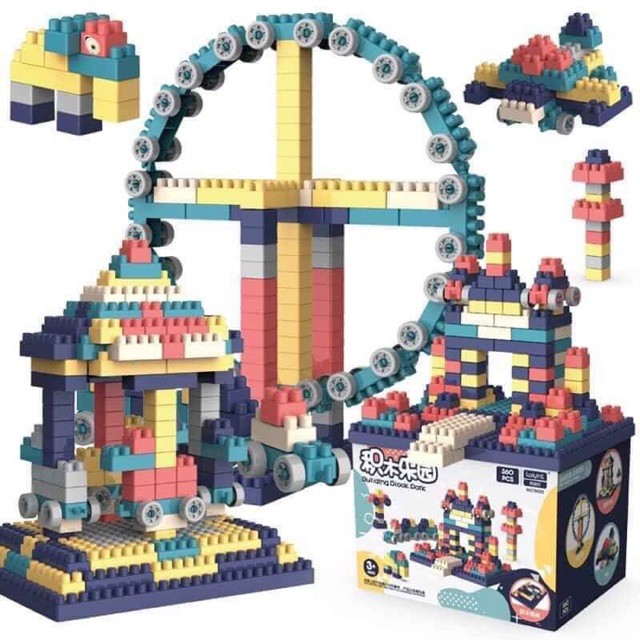 Bộ đồ chơi lego 520 chi tiết thỏa mái sáng tạo - phát triển trí não toàn diện cho trẻ