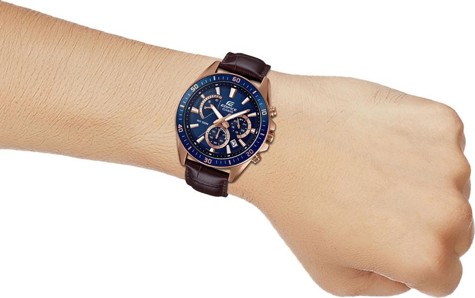 Đồng hồ nam dây da Casio EDIFICE EFR-552GL-2AVUDF