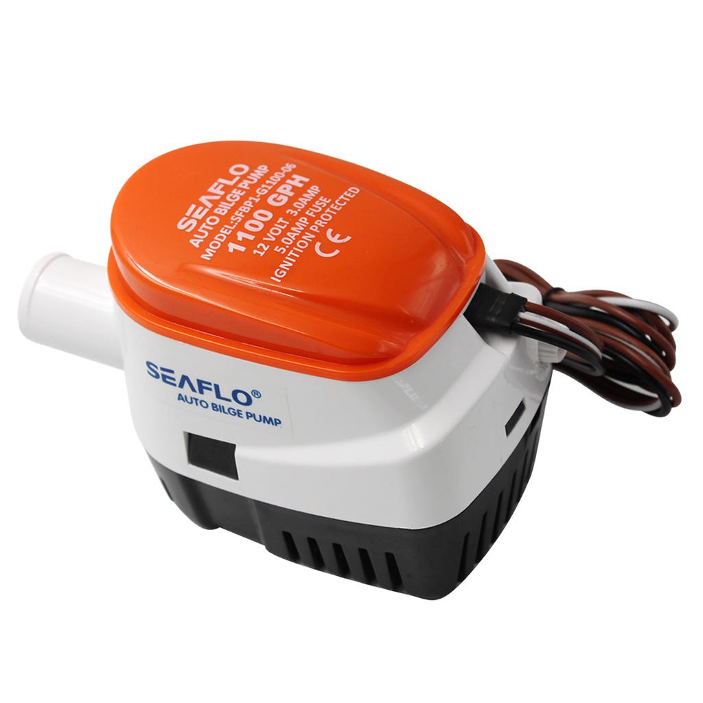 1100GPH Boat 12V Automatic Submersible Bilge Water Pump Float Switch