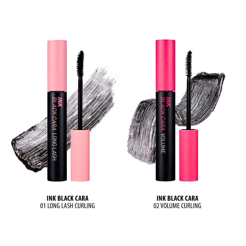 Mascara Chải Mi Peripera Ink Black Cara #2 Volume Curling (Ad) 7g