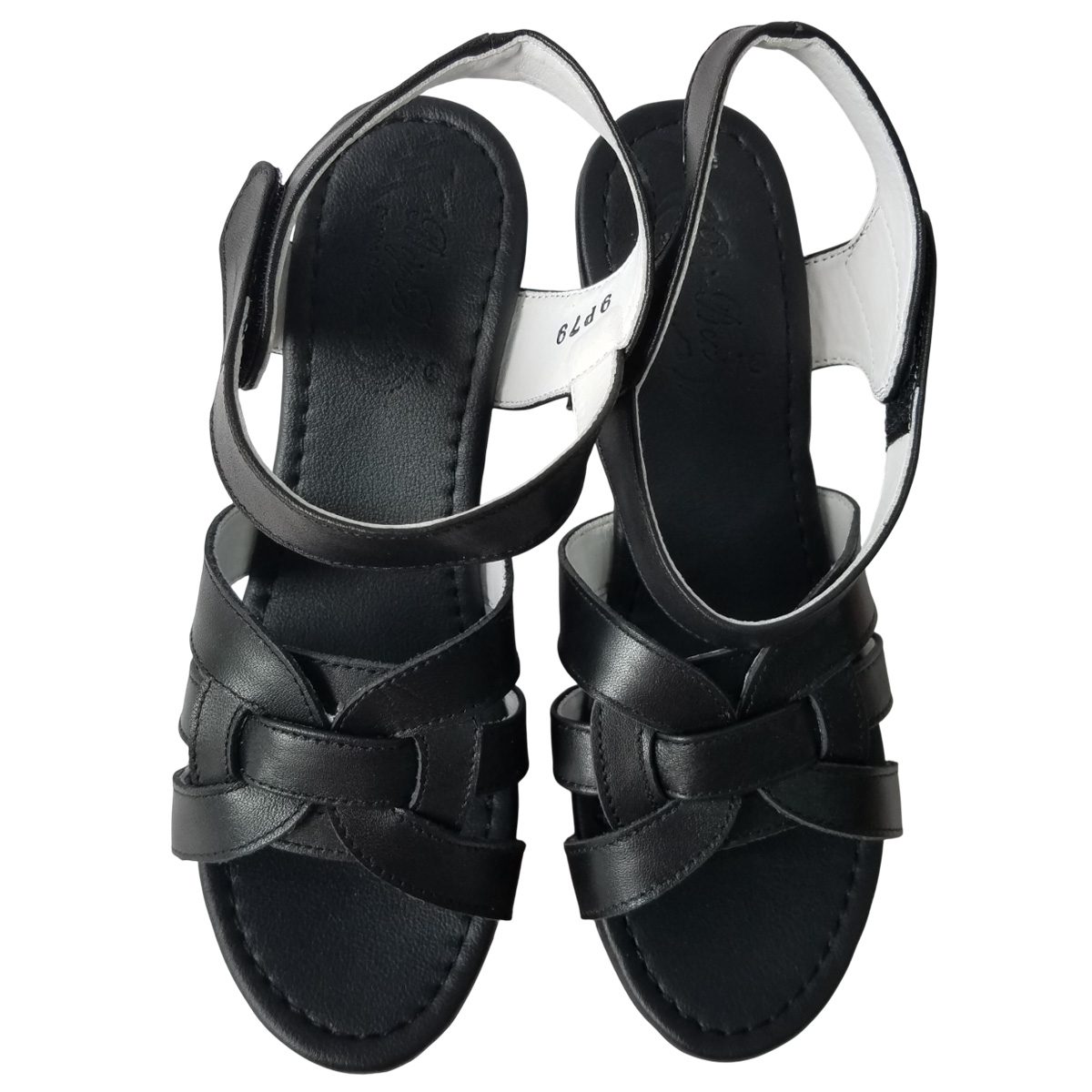 Giày Sandal Cao Gót Da Bò BIGGBEN Cao 8 Phân SDCG153