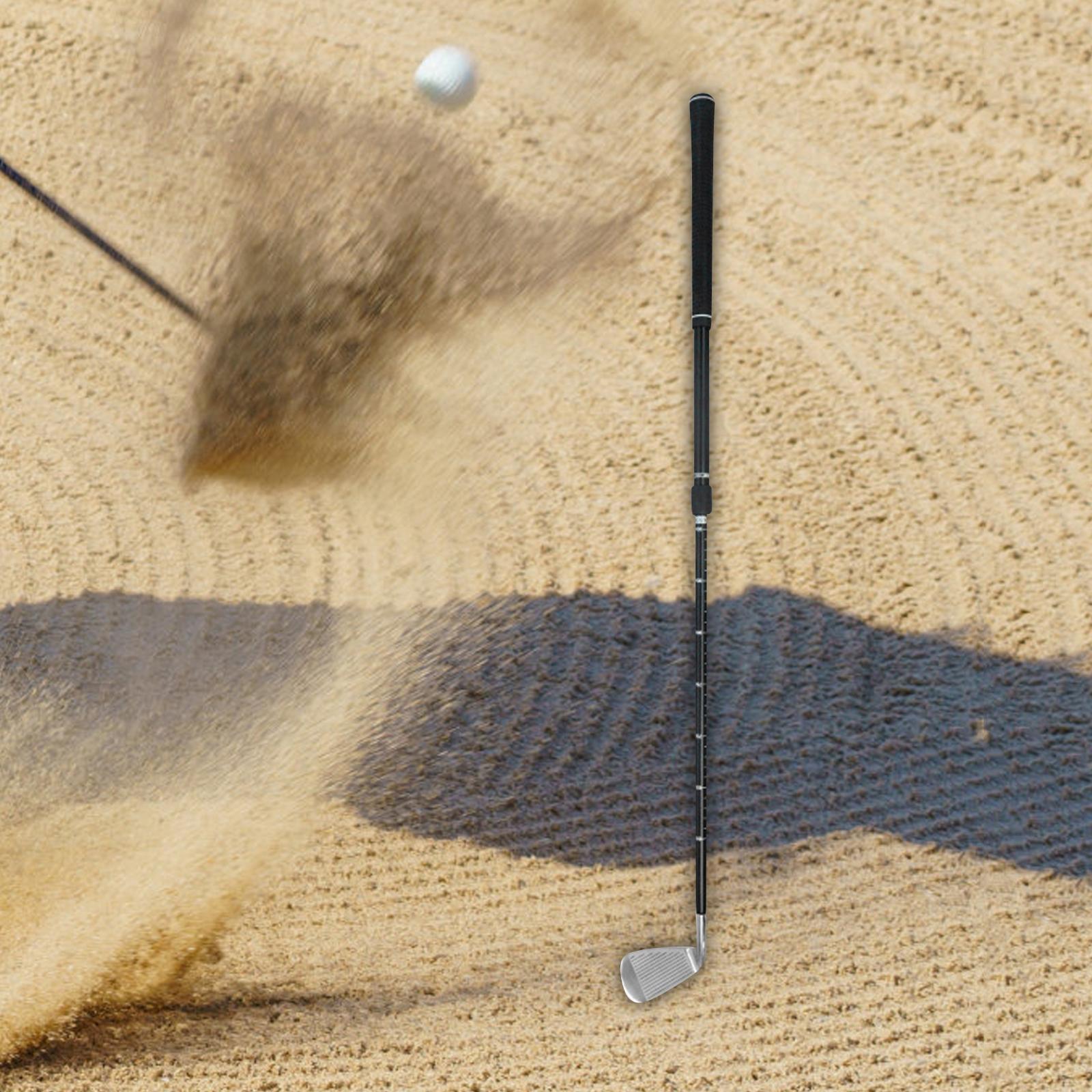 Golf Chipper Club Rubber Grip for Right or Left Hand Golf Wedge Golf Chipping Club Portable Adjustable Retractable Shaft Golf Club for Women Men