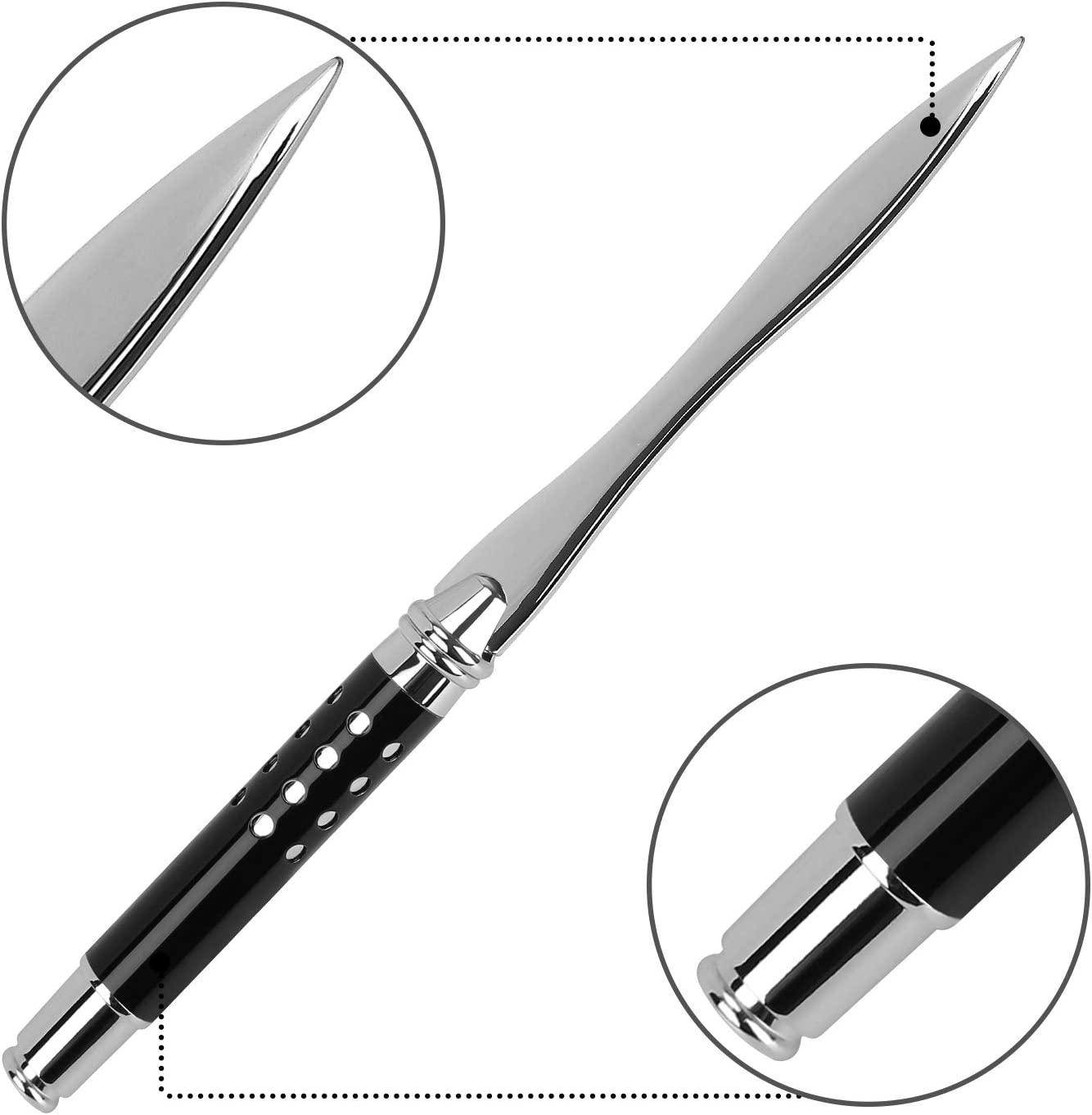 Dụng cụ mở thư tay cầm bằng gỗ Dao thép không gỉ Tách phong bì Văn phòng phẩm