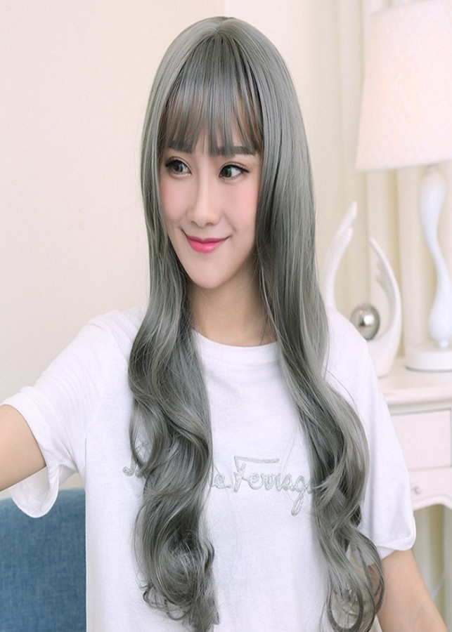 Tóc giả nữ hàn quốc tặng kèm lưới T52