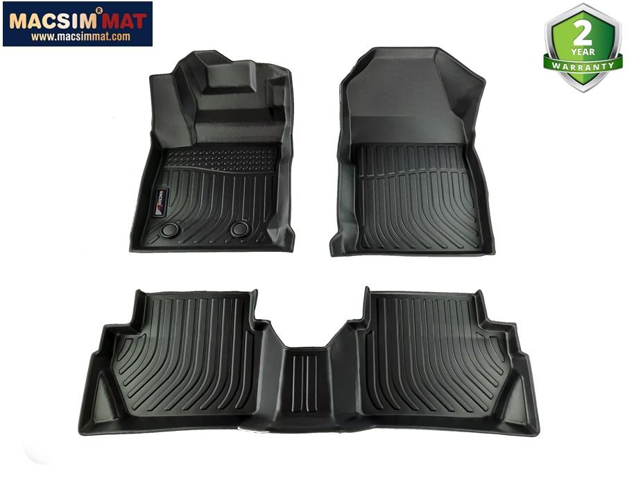 Thảm lót sàn xe Ford Ecosport 2013-2017 Nhãn hiệu Macsim chất liệu nhựa TPV cao cấp màu đen