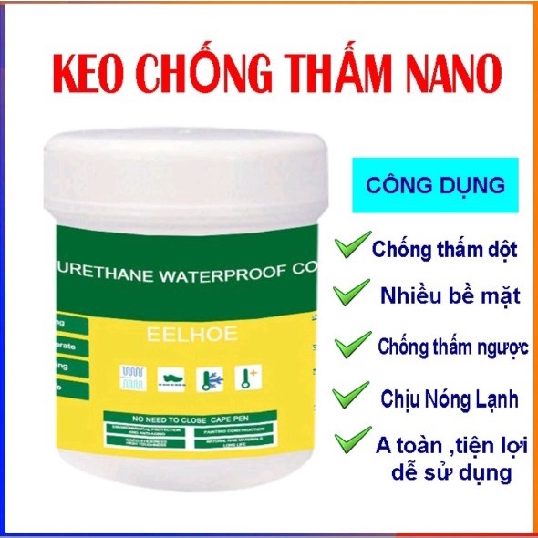 Keo dán trong suốt sửa chữa vết nứt trên bề mặt , mạch gạch chống thấm nước Redkeev kèm cọ cao câp