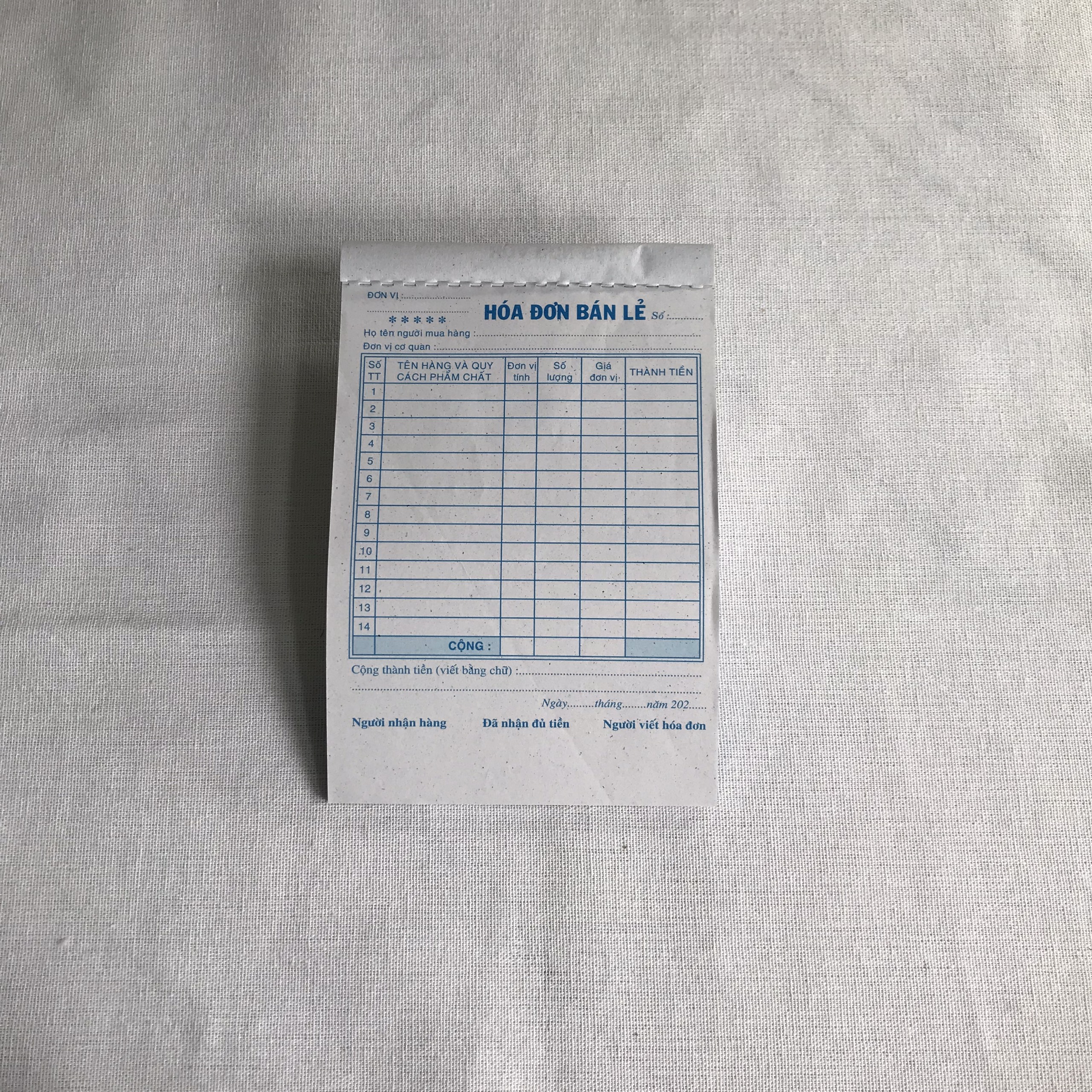HOÀ ĐƠN 1 LIÊN RẺ 45 TỜ 13x19