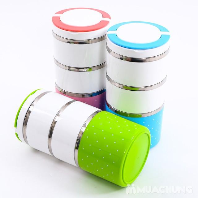 Hộp Cơm Giữ Nhiệt CHẤM BI