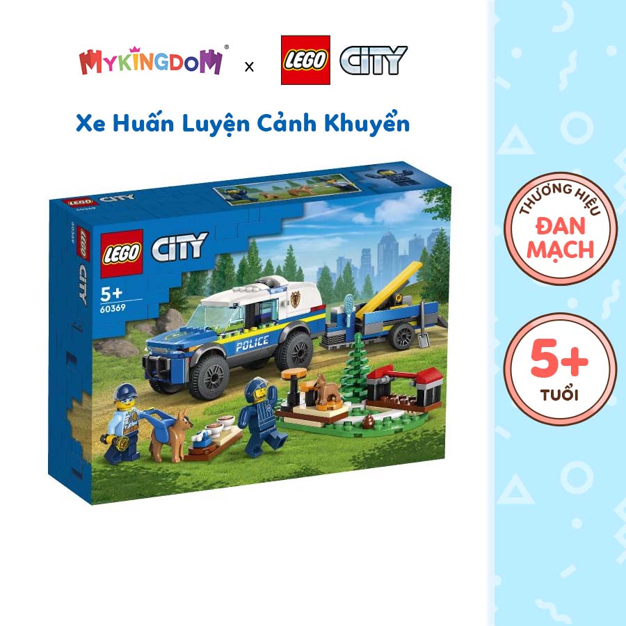 Đồ Chơi Lắp Ráp LEGO City Xe Huấn Luyện Cảnh Khuyển 60369 (197 chi tiết)