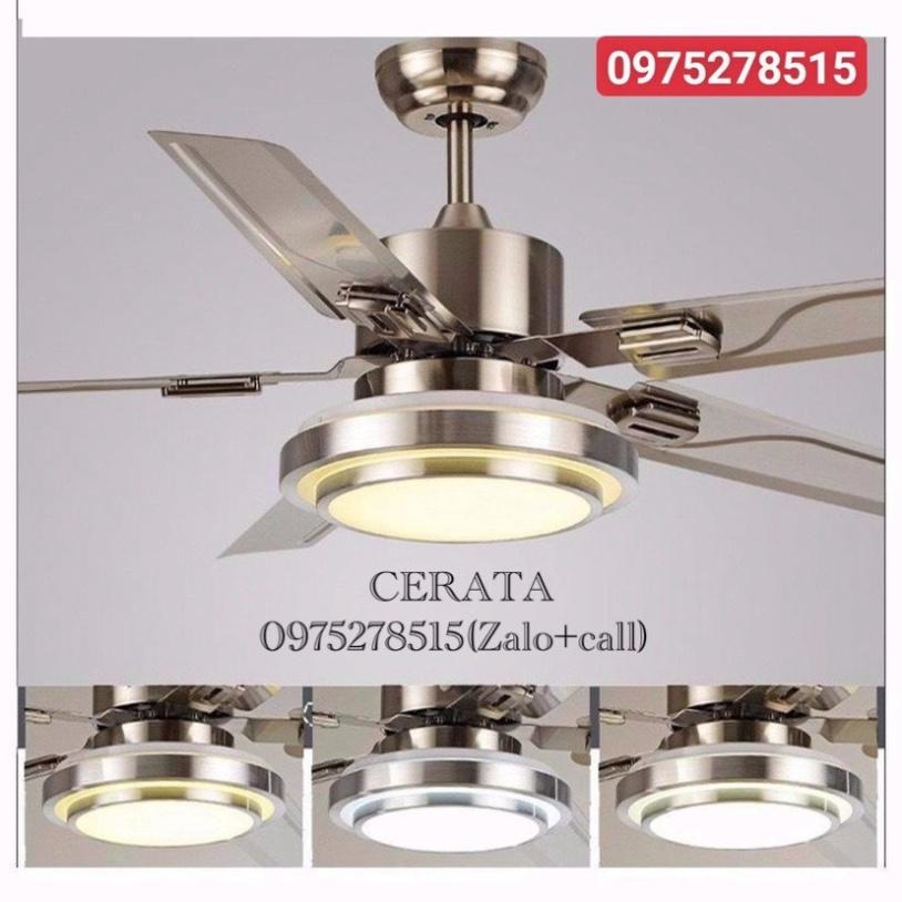Quạt trần trên nhà Có Đèn 100% Lõi Đồng INOX-05 PROMAX tiết kiệm chi phí Điện