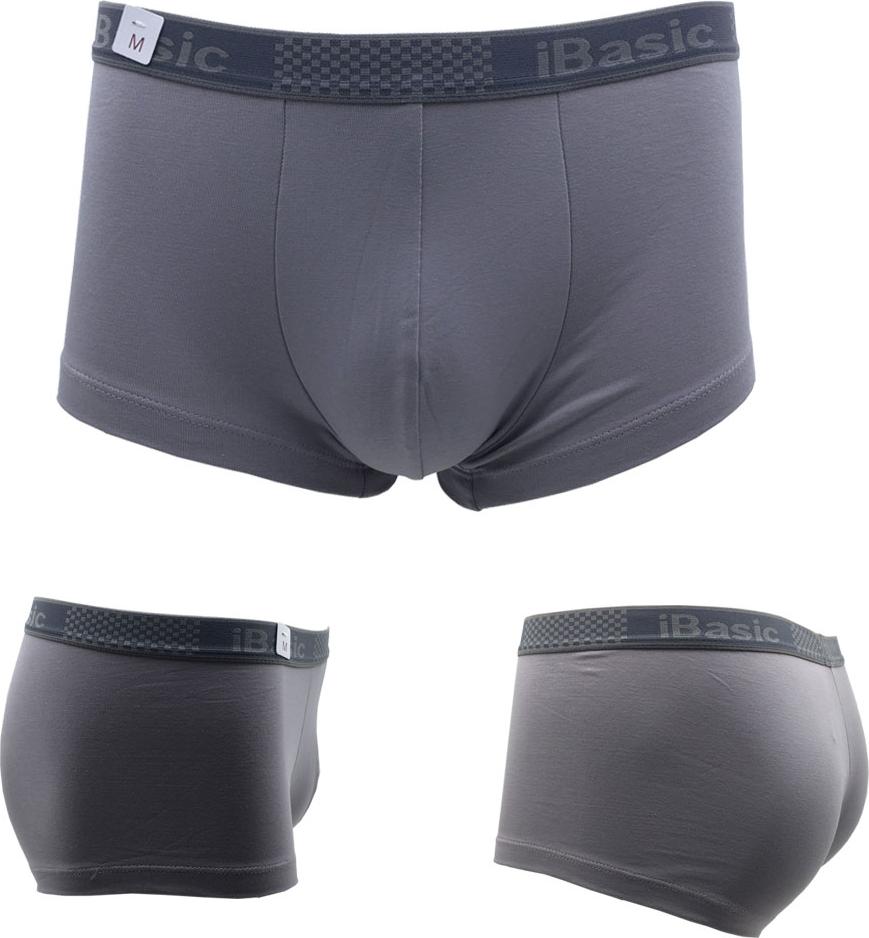 Combo 3 Chiếc Quần Lót Nam Boxer Thời Trang, Nam Tính, Chất Liệu Cotton, Logo Chìm Tinh Tế iBasic PANM009 - Hàng Chính Hãng